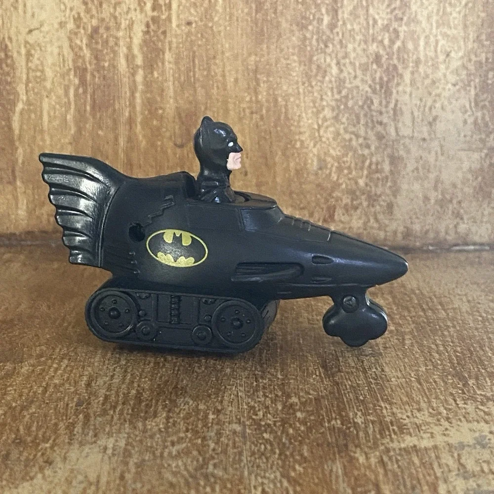 1991 Batman Returns x McDonald's x DC Press & Go Batmobile - Friction Toy Car‎
